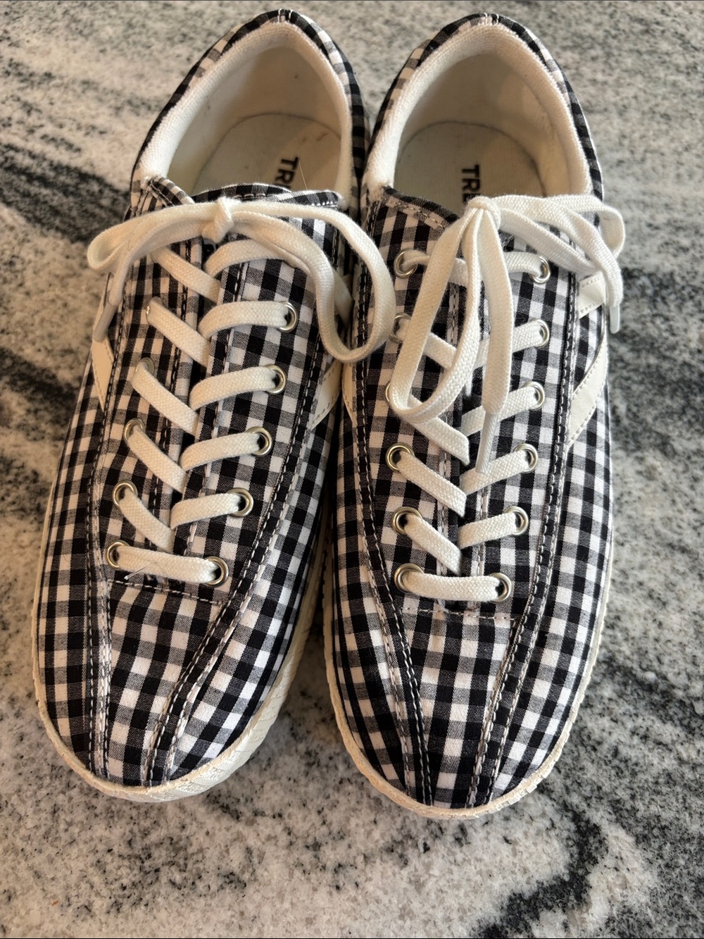 Tretorn gingham check sneakers 8.5